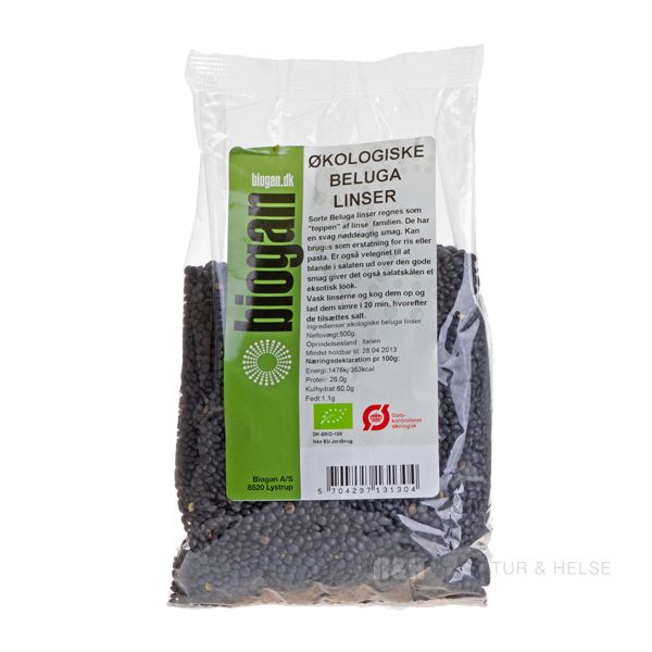 Beluga Linser 500 g �kologisk